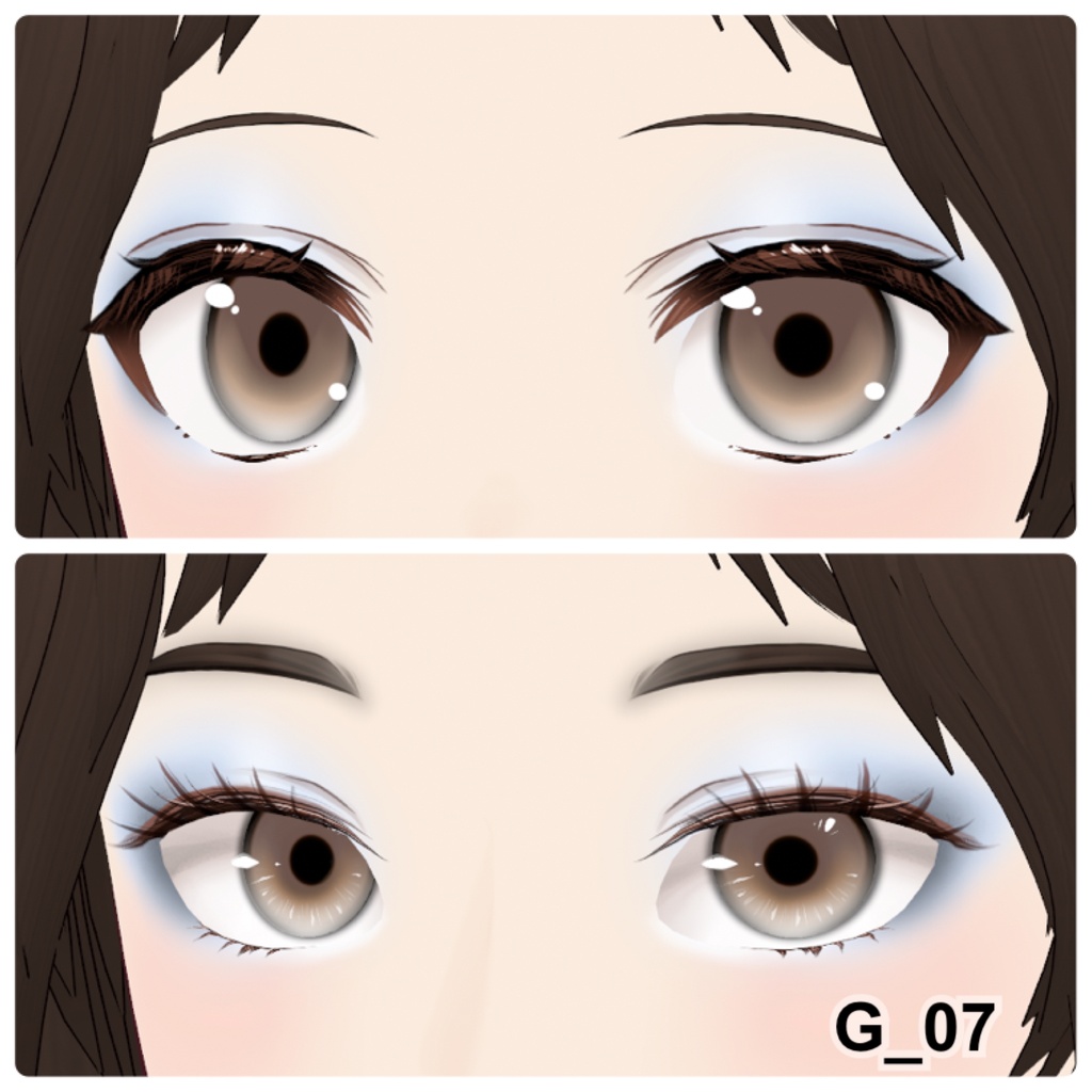 【VRoid】Eyeshadow Girly 10アイシャドウ+3チーク