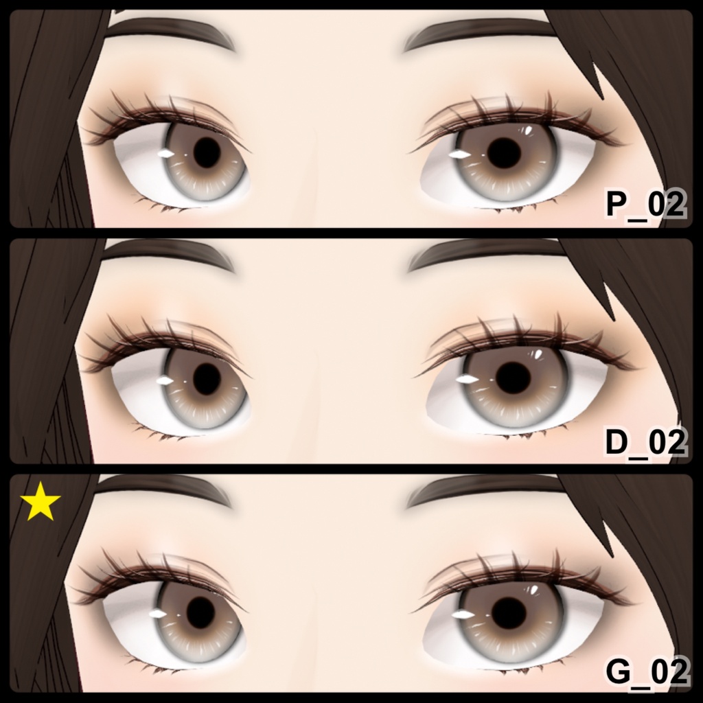 【VRoid】Eyeshadow Girly 10アイシャドウ+3チーク