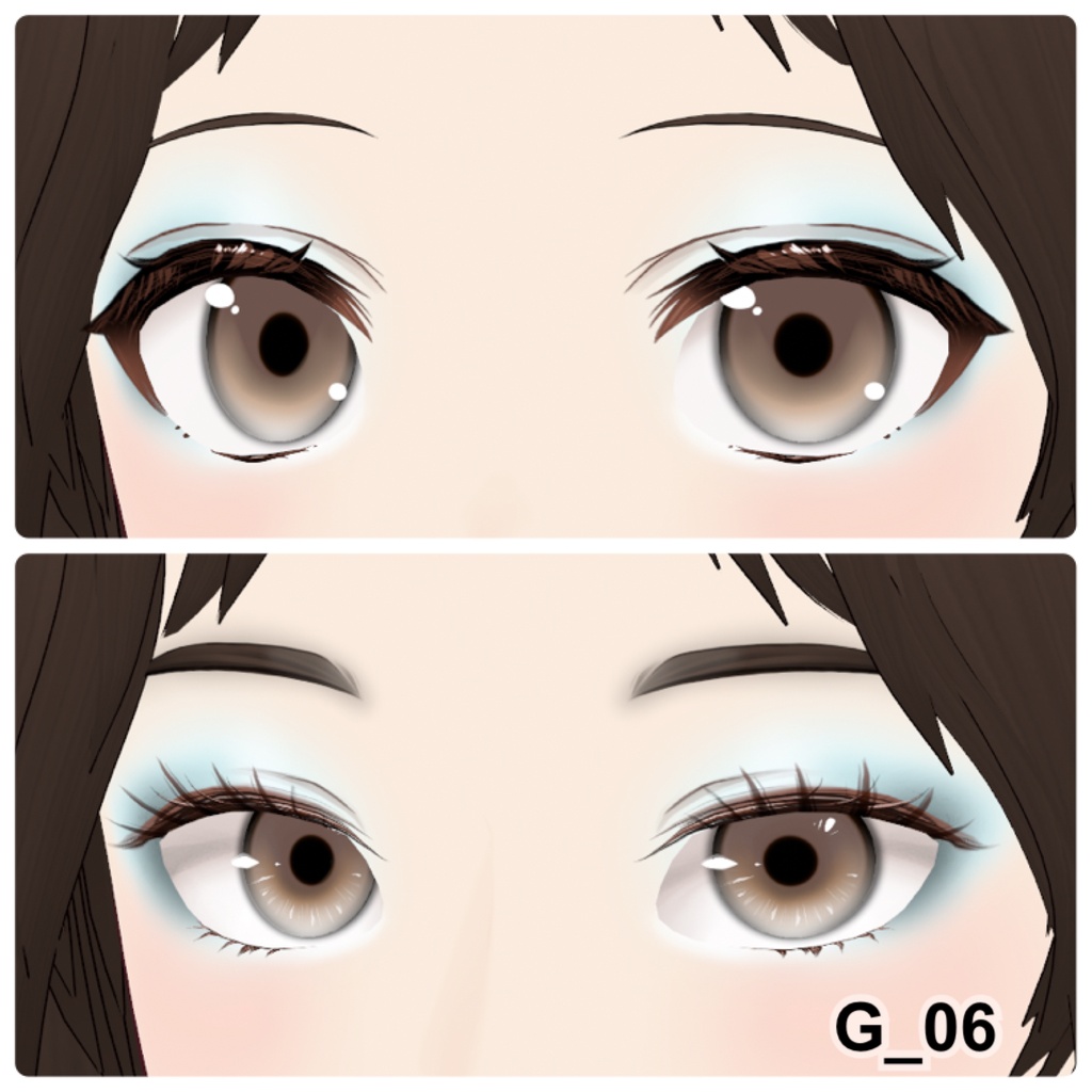 【VRoid】Eyeshadow Girly 10アイシャドウ+3チーク