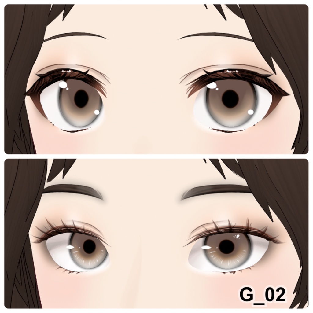 【VRoid】Eyeshadow Girly 10アイシャドウ+3チーク