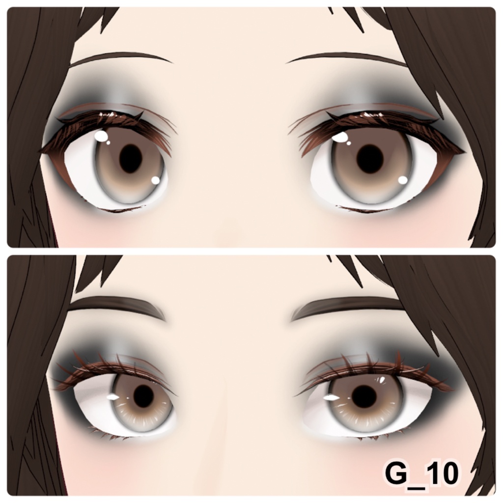 【VRoid】Eyeshadow Girly 10アイシャドウ+3チーク
