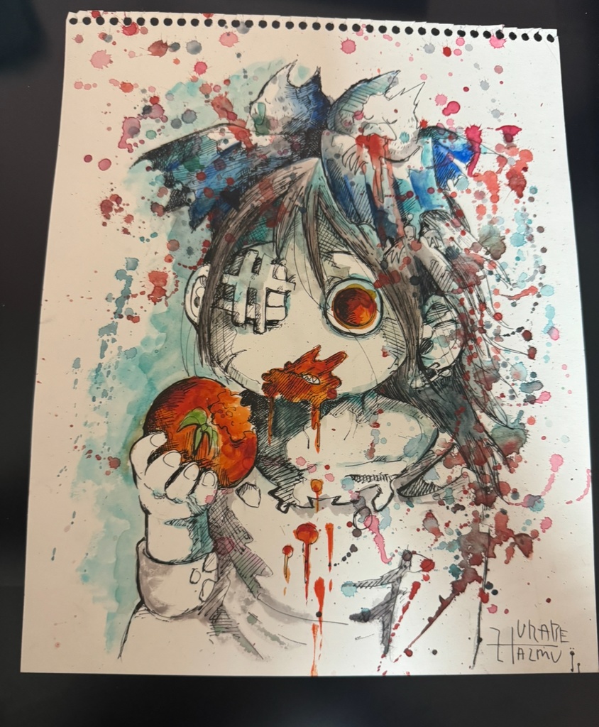 トマトを食べる吸血鬼