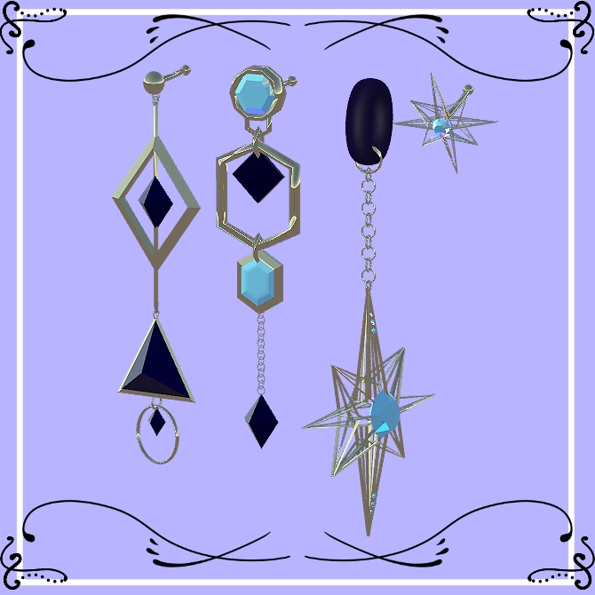 【【VRChat】PB対応/Liltoon】 Choker & Earing set
