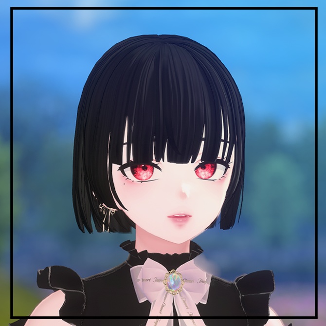 Hime short Hair 【9アバター対応 🖤 Liltoon / VRChat】
