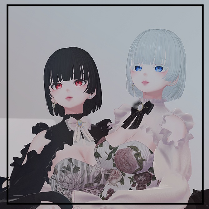Hime short Hair 【9アバター対応 🖤 Liltoon / VRChat】