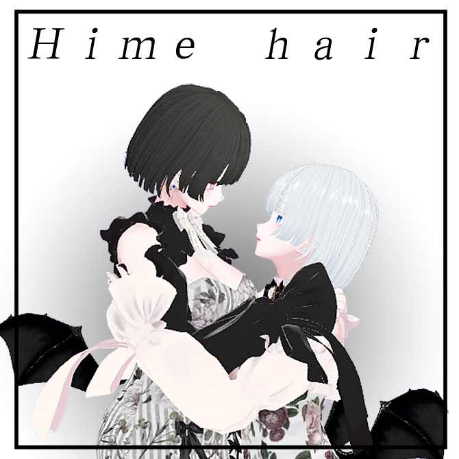 Hime short  Hair  【9アバター対応 🖤 Liltoon / VRChat】