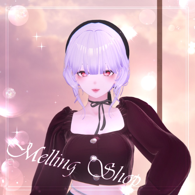 Melling " Lovely hair " 【5アバター対応 🖤 Liltoon / VRChat】