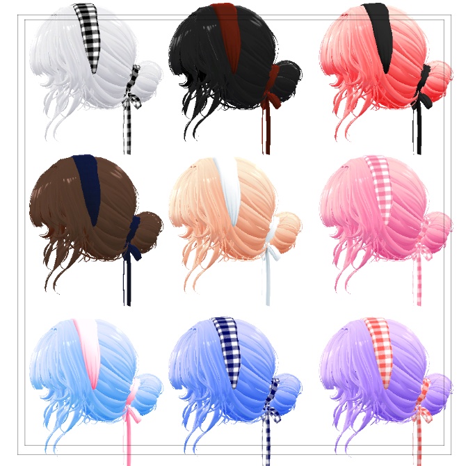 Melling " Lovely hair " 【5アバター対応 🖤 Liltoon / VRChat】