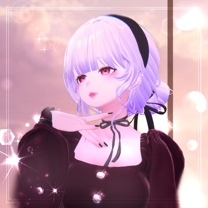 Melling " Lovely hair " 【5アバター対応 🖤 Liltoon / VRChat】