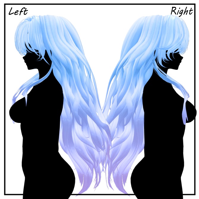 Melling " Rofan Wave hair " 【8アバター対応 🖤 Liltoon / VRChat】