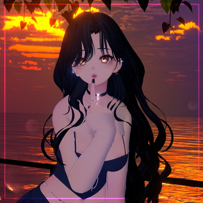 Melling " Rofan Wave hair " 【8アバター対応 🖤 Liltoon / VRChat】