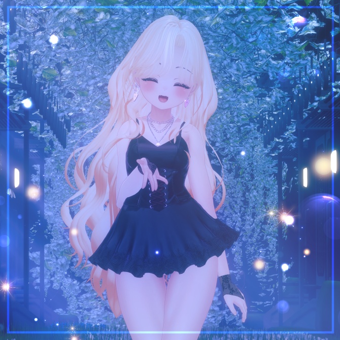 Melling " Rofan Wave hair " 【8アバター対応 🖤 Liltoon / VRChat】