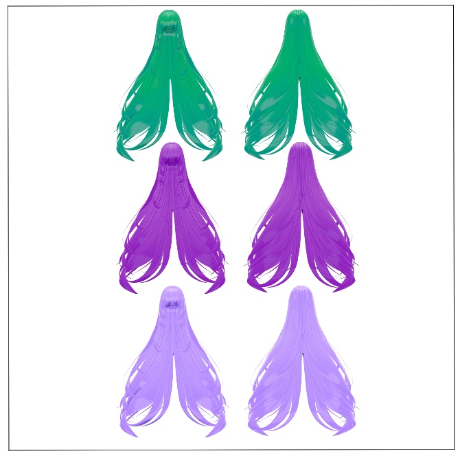 Melling " Fantasy Hair+Halo set " 【5アバター対応 🖤 Liltoon / VRChat】