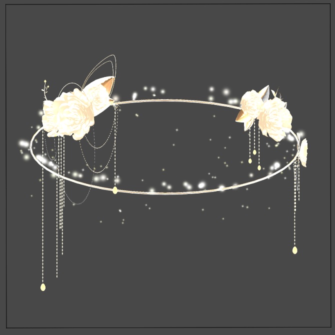 Melling " Fantasy Hair+Halo set " 【5アバター対応 🖤 Liltoon / VRChat】