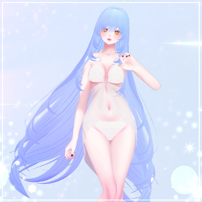 Melling " Fantasy Hair+Halo set " 【5アバター対応 🖤 Liltoon / VRChat】