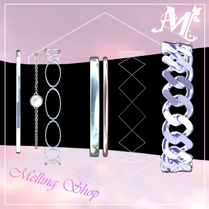 "Mell Ring set " 【Liltoon 🖤VRChat】無料 🖤