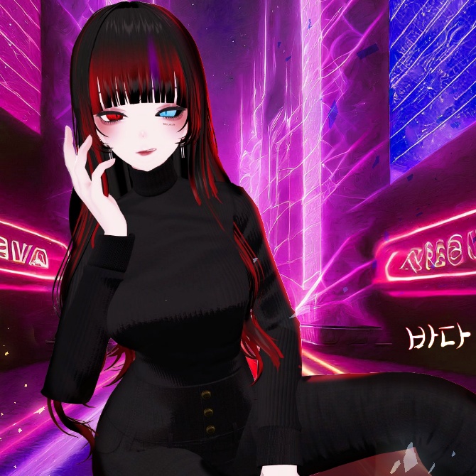 🖤 Melling " Shiny Wave hair " 【4アバター対応 🖤 Liltoon / VRChat】
