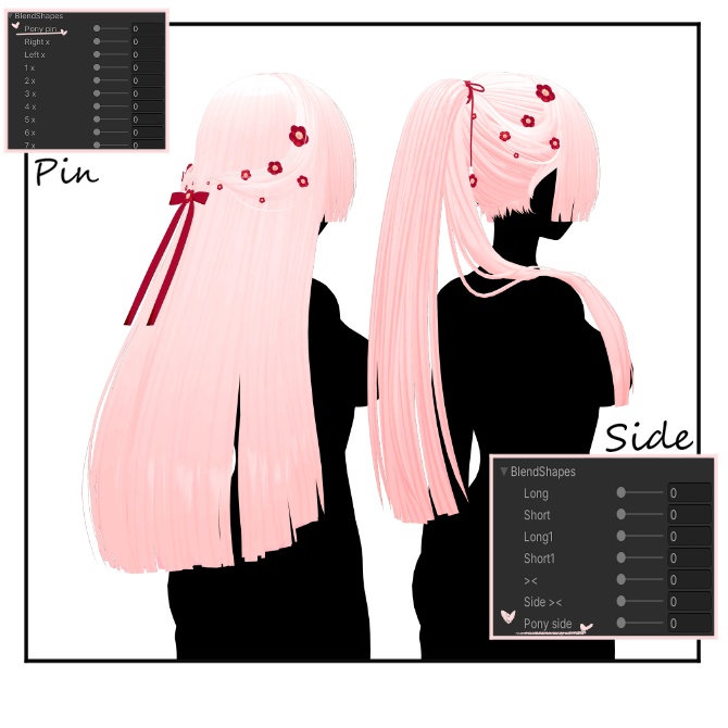 🖤 Melling " 冬梅姫様 (Hime set)" 【7アバター対応 🖤 Liltoon / VRChat】