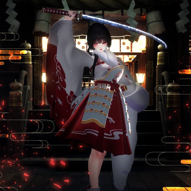 🖤 Melling " 冬梅姫様 (Hime set)" 【7アバター対応 🖤 Liltoon / VRChat】