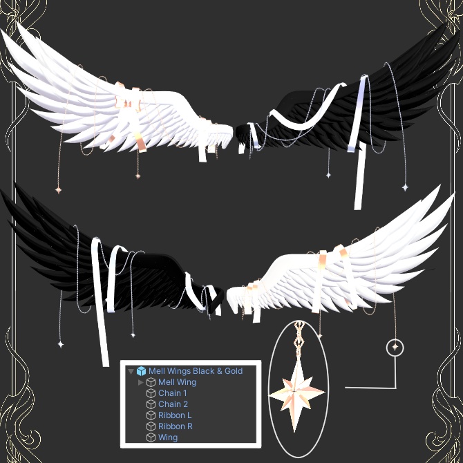 🖤 Melling " Hope Wings " 【Liltoon 🖤 VRChat】 Animation 有