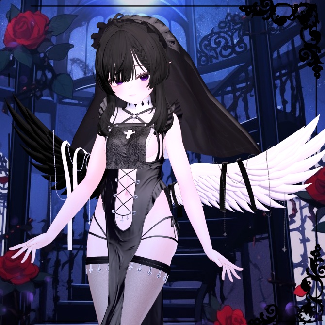 🖤 Melling " Hope Wings " 【Liltoon 🖤 VRChat】 Animation 有