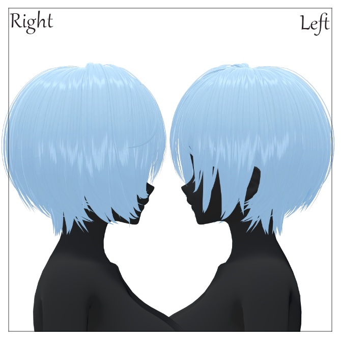 🖤 Melling " Tomboy Hair " 【5アバター対応 🖤 Liltoon / VRChat】🖤