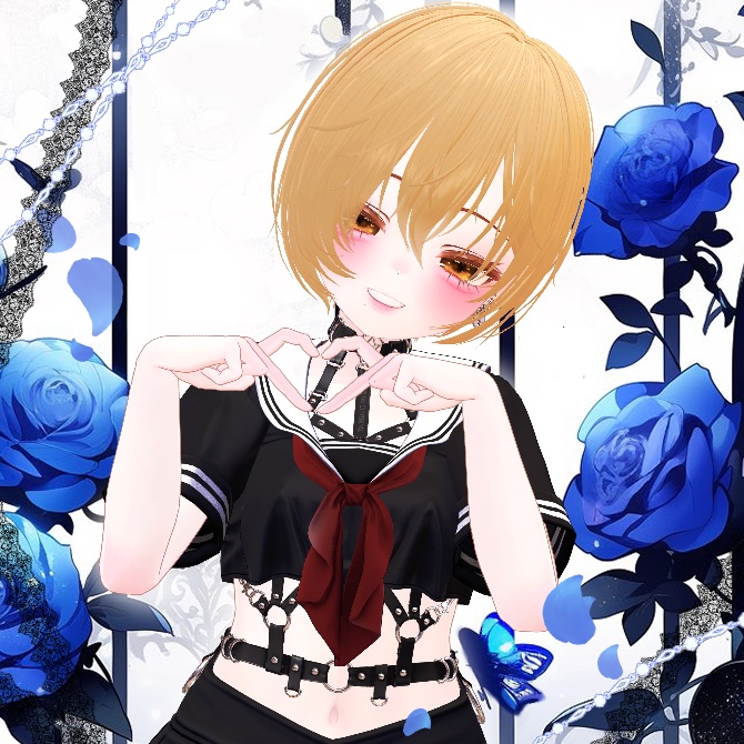 🖤 Melling " Tomboy Hair " 【5アバター対応 🖤 Liltoon / VRChat】🖤