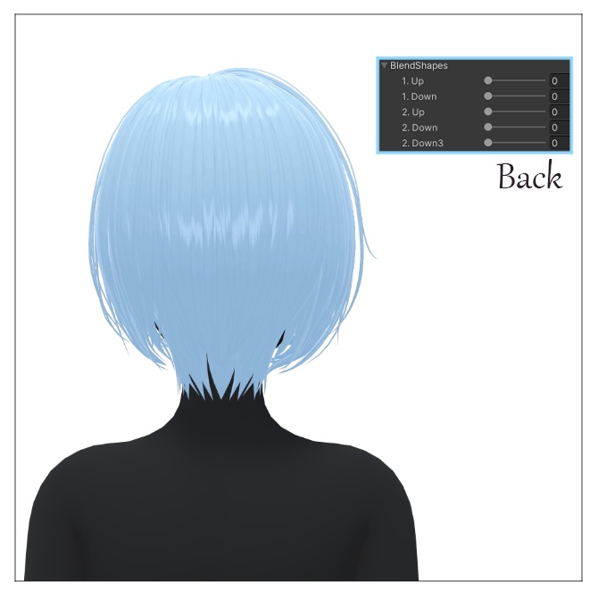 🖤 Melling " Tomboy Hair " 【5アバター対応 🖤 Liltoon / VRChat】🖤