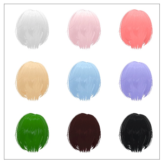 🖤 Melling " Tomboy Hair " 【5アバター対応 🖤 Liltoon / VRChat】🖤