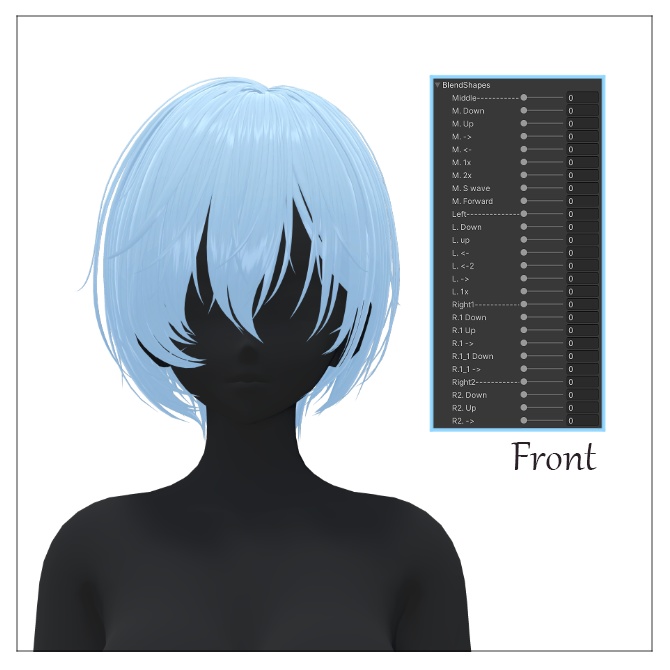 🖤 Melling " Tomboy Hair " 【5アバター対応 🖤 Liltoon / VRChat】🖤