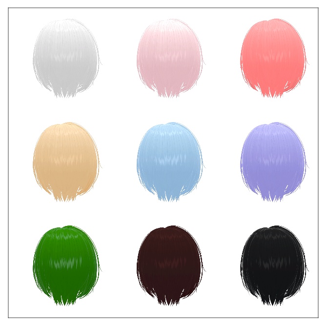 🖤 Melling " Tomboy Hair " 【5アバター対応 🖤 Liltoon / VRChat】🖤