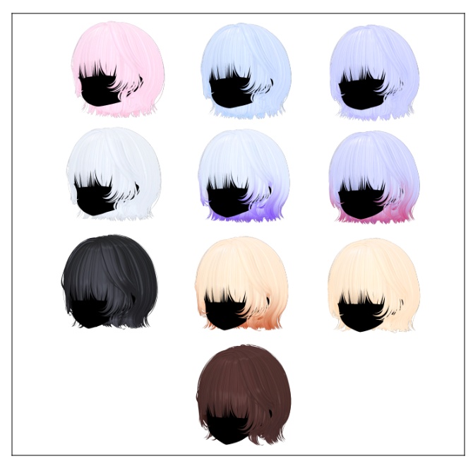 🖤 Melling " Jjkkumiダコ Hair " 【6アバター対応 🖤 Liltoon / VRChat】🖤