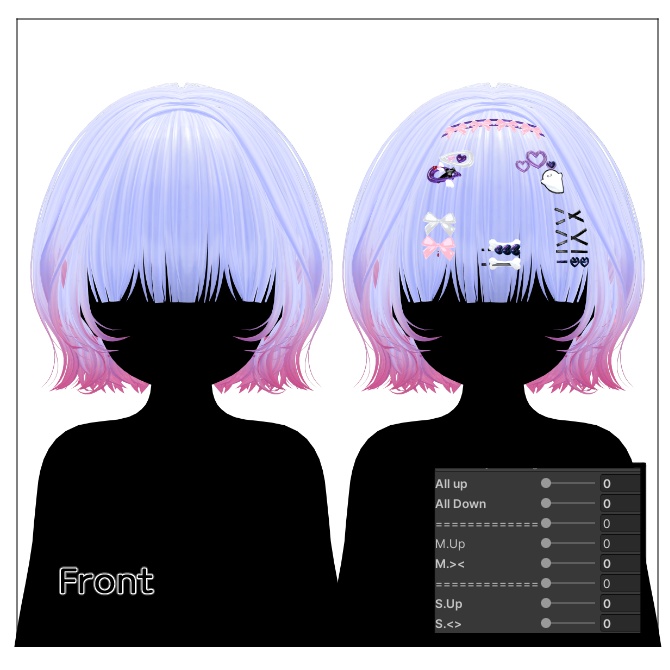 🖤 Melling " Jjkkumiダコ Hair " 【6アバター対応 🖤 Liltoon / VRChat】🖤