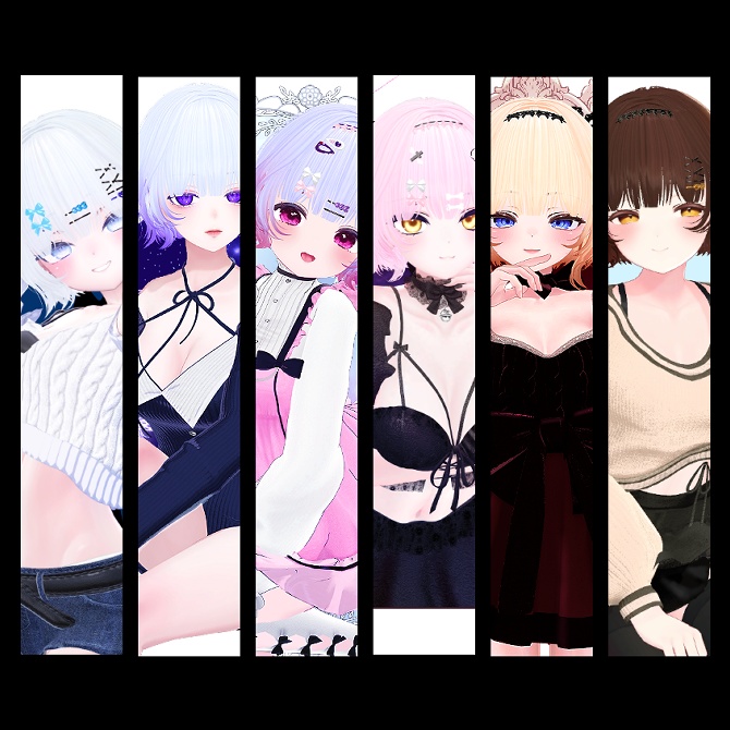 🖤 Melling " Jjkkumiダコ Hair " 【6アバター対応 🖤 Liltoon / VRChat】🖤