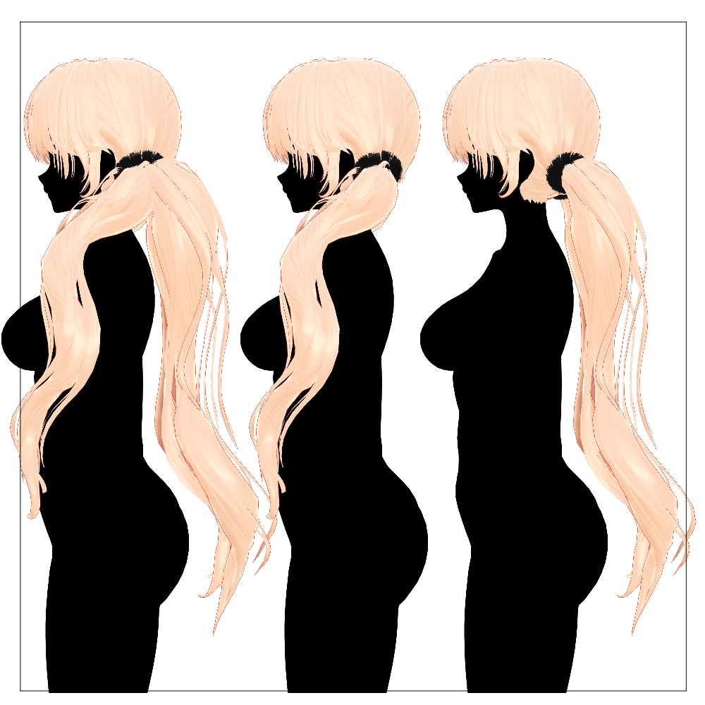 🖤 Melling " ふわふわ Twintail Hair " 【5アバター対応 🖤 Liltoon / VRChat】🖤