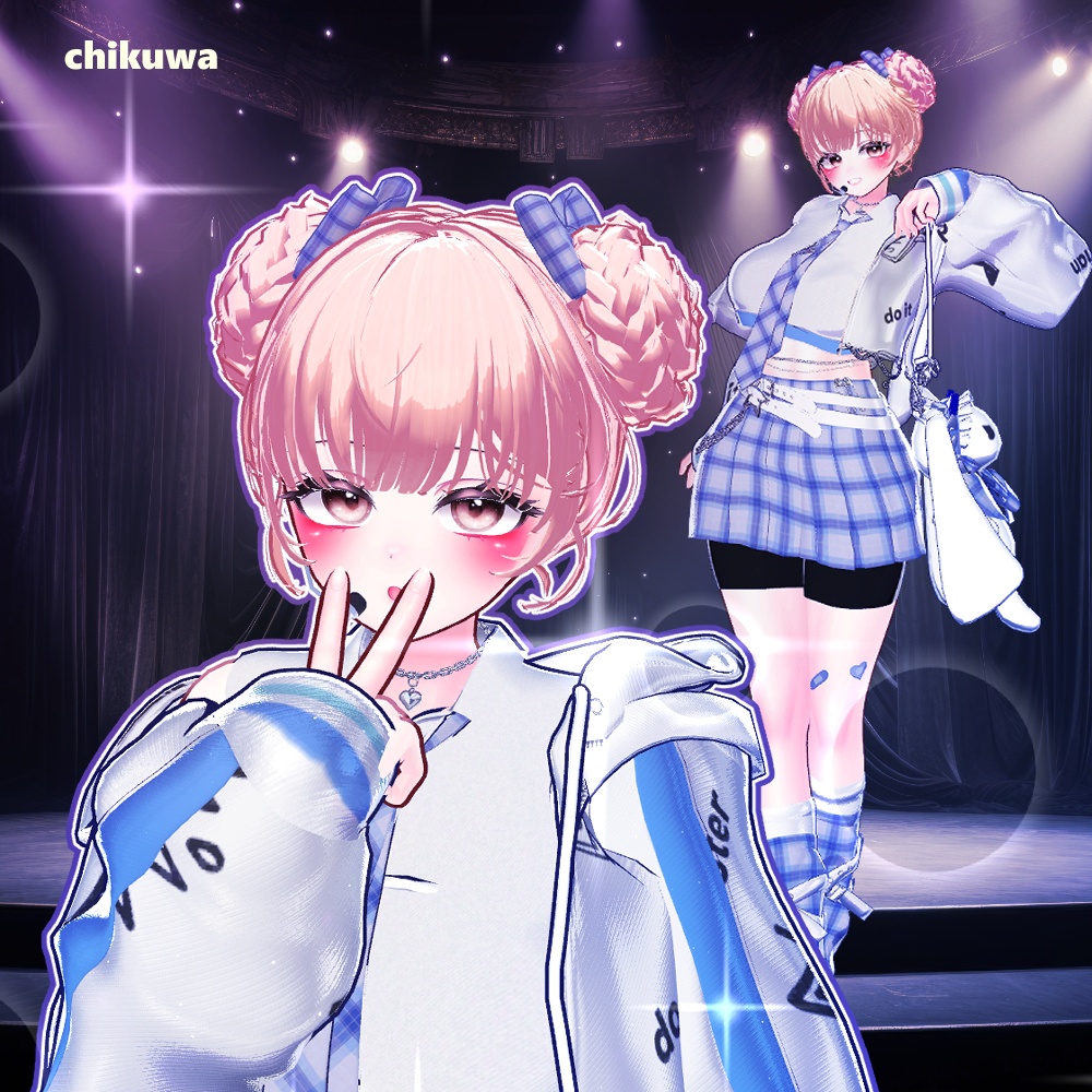 🖤 Melling " Sqiudy Hair" 【8アバター対応 🖤 Liltoon / VRChat】🖤