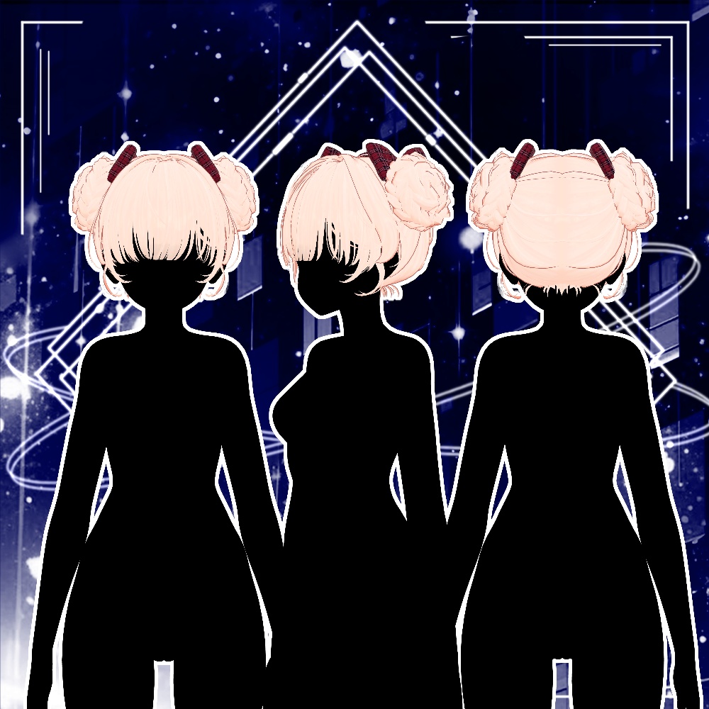 🖤 Melling " Sqiudy Hair" 【8アバター対応 🖤 Liltoon / VRChat】🖤