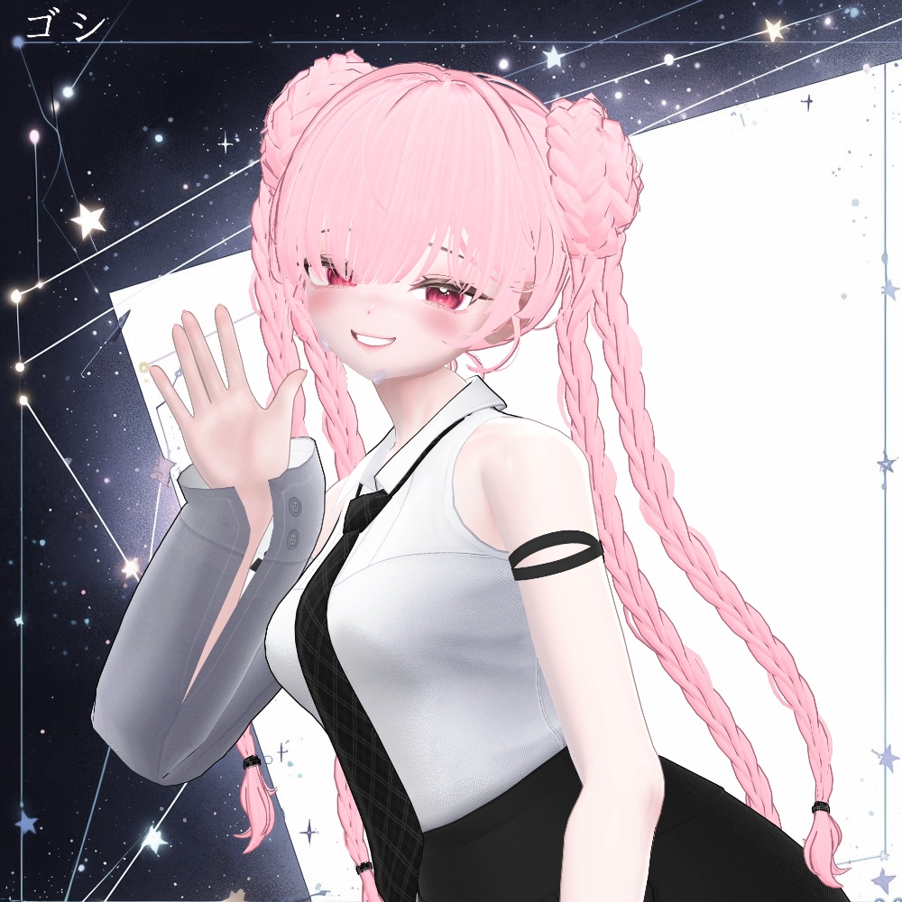 🖤 Melling " Sqiudy Hair" 【8アバター対応 🖤 Liltoon / VRChat】🖤