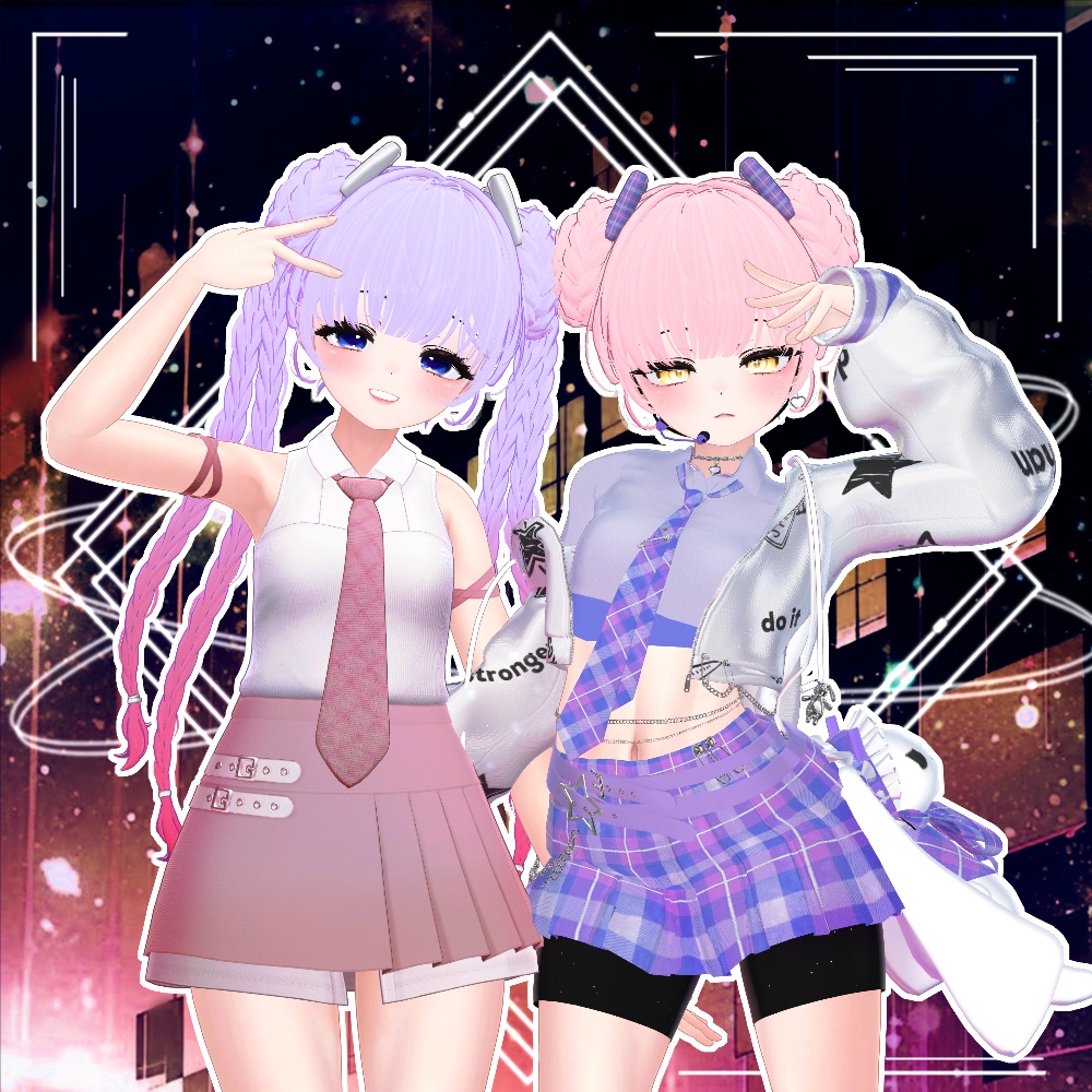 🖤 Melling " Sqiudy Hair" 【8アバター対応 🖤 Liltoon / VRChat】🖤