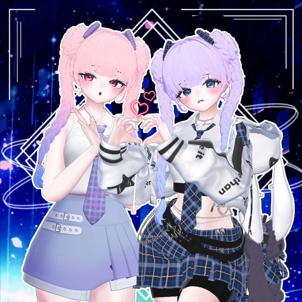 🖤 Melling " Sqiudy Hair" 【8アバター対応 🖤 Liltoon / VRChat】🖤