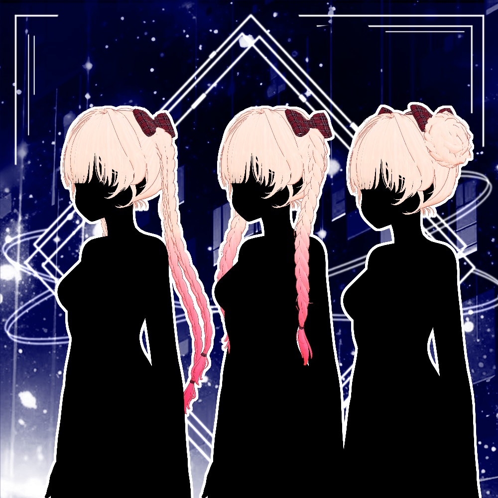 🖤 Melling " Sqiudy Hair" 【8アバター対応 🖤 Liltoon / VRChat】🖤