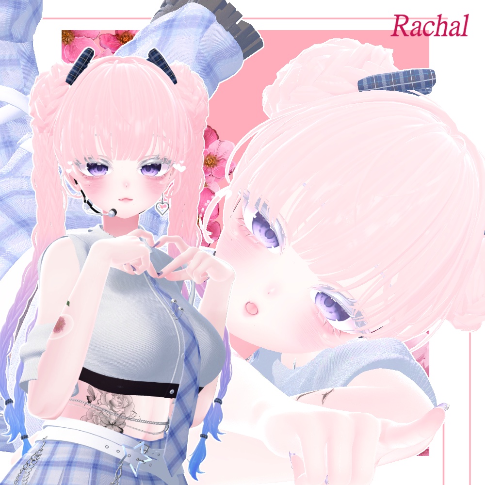 🖤 Melling " Sqiudy Hair" 【8アバター対応 🖤 Liltoon / VRChat】🖤