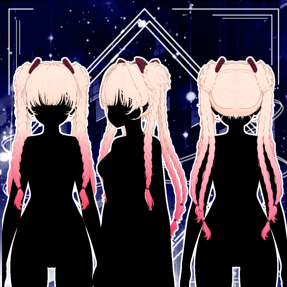 🖤 Melling " Sqiudy Hair" 【8アバター対応 🖤 Liltoon / VRChat】🖤