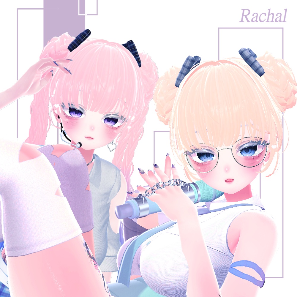 🖤 Melling " Sqiudy Hair" 【8アバター対応 🖤 Liltoon / VRChat】🖤