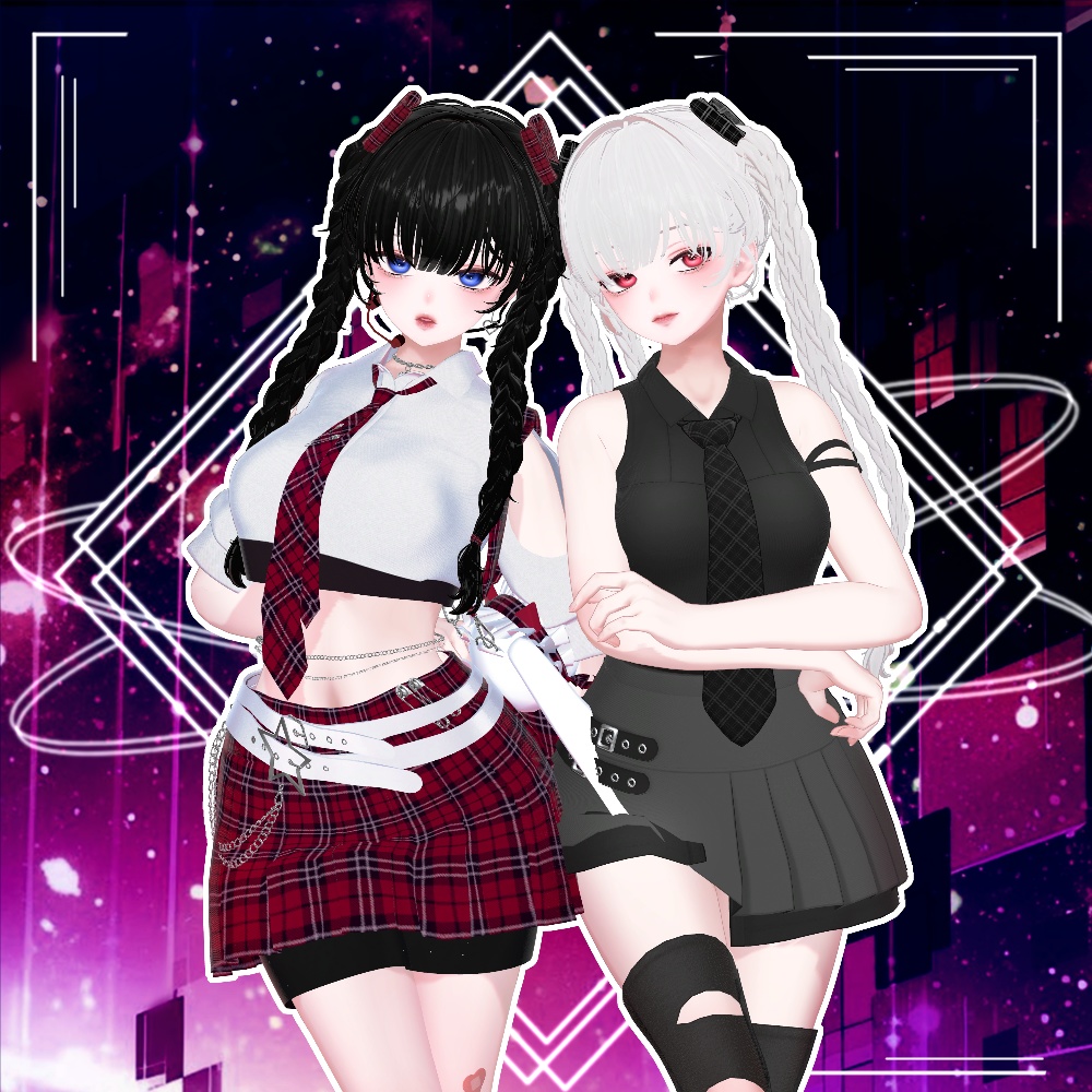🖤 Melling " Sqiudy Hair" 【8アバター対応 🖤 Liltoon / VRChat】🖤