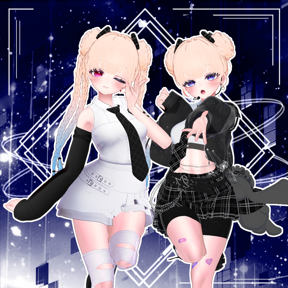 🖤 Melling " Sqiudy Hair" 【8アバター対応 🖤 Liltoon / VRChat】🖤