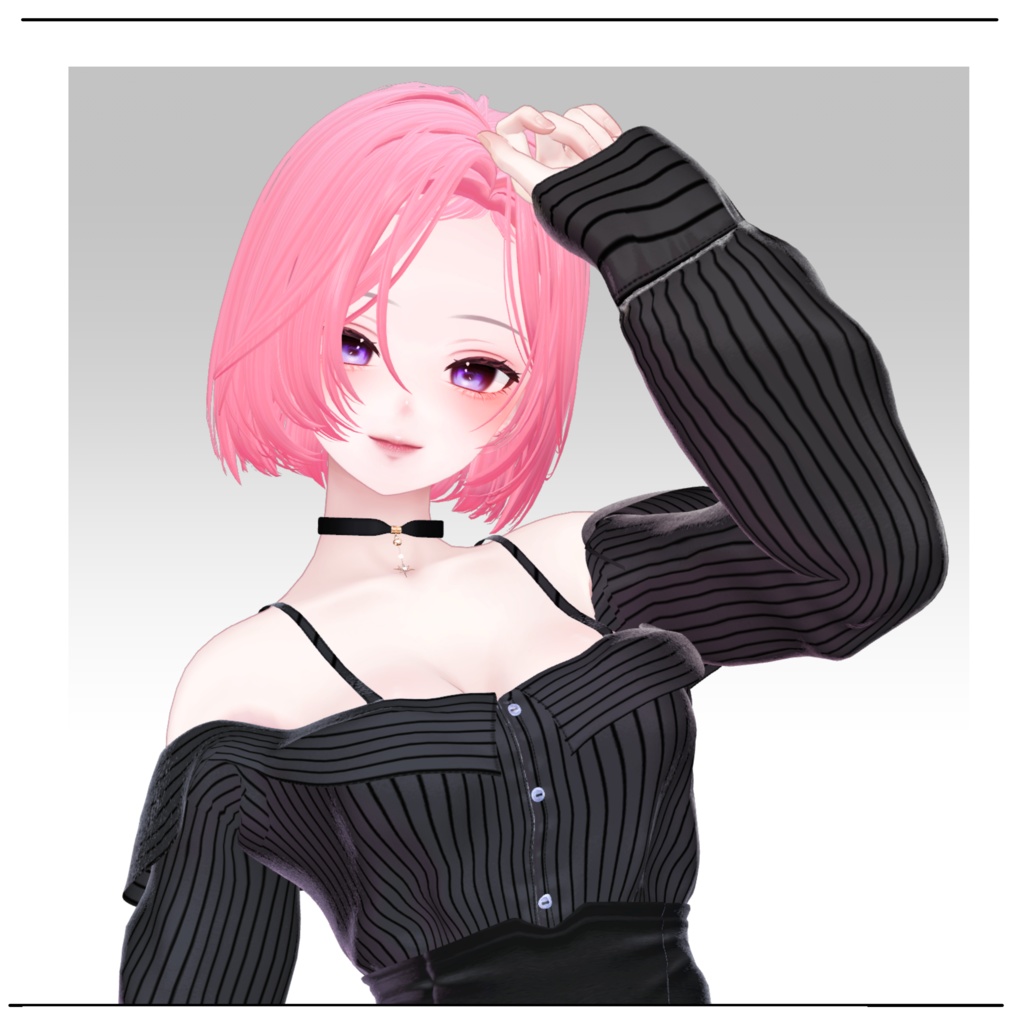 🖤 Melling " Vei Cut" 【9アバター対応 🖤 Liltoon / VRChat】🖤