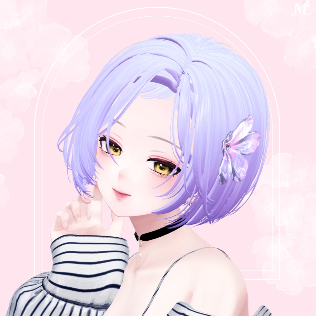 🖤 Melling " Flower pin" 🖤 Liltoon / VRChat】🖤