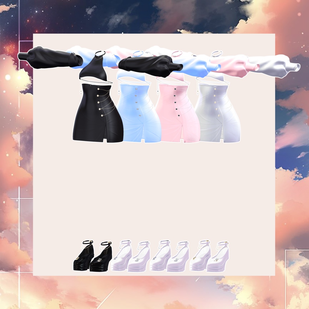 🖤Melling " Moed" 【10アバター対応 🖤 Liltoon / VRChat】🖤