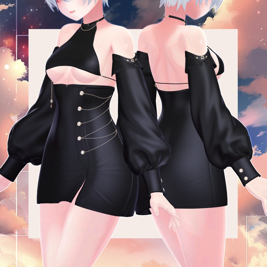 🖤Melling " Moed" 【10アバター対応 🖤 Liltoon / VRChat】🖤